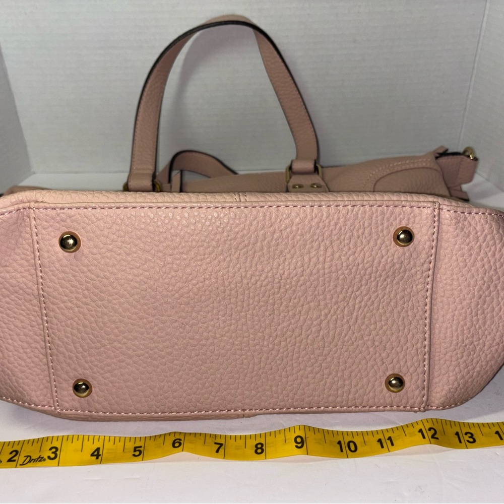Blush Pink Pebbled Tote Bag Urban Expressions Torrey Purse Satchel Handbag - Picture 8 of 10